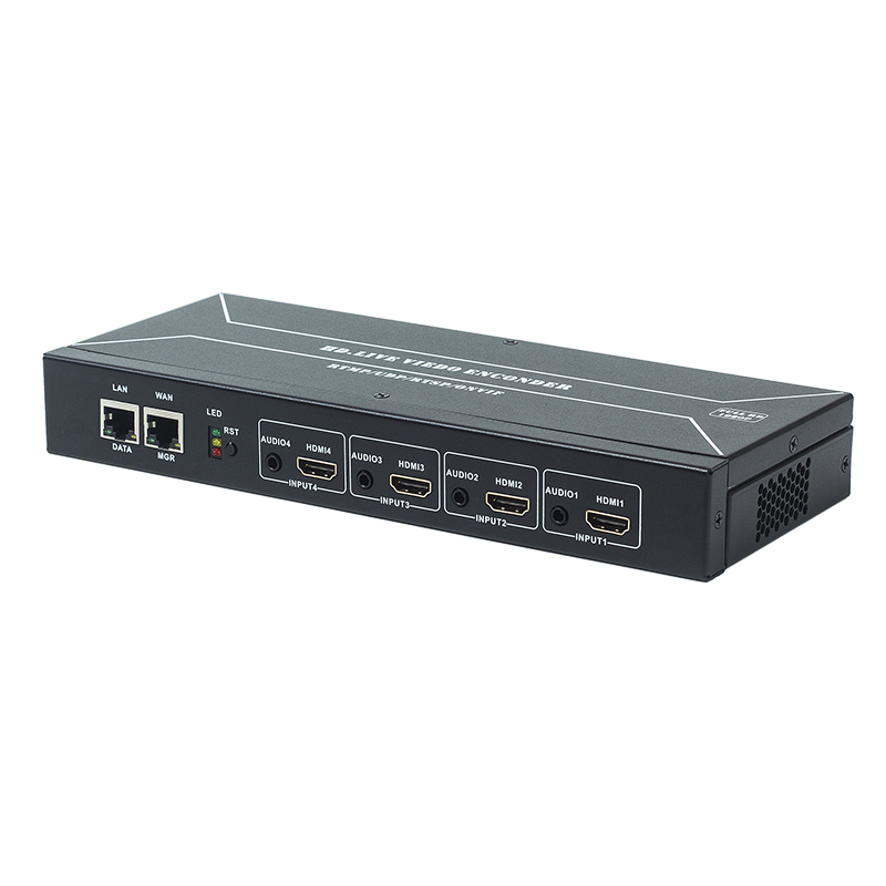 U525L H.265 Dual Ethernet 4*HDMI h 264 encoder hd encoders