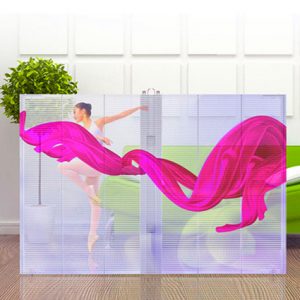 Transparent LED display for unobstructed creativity