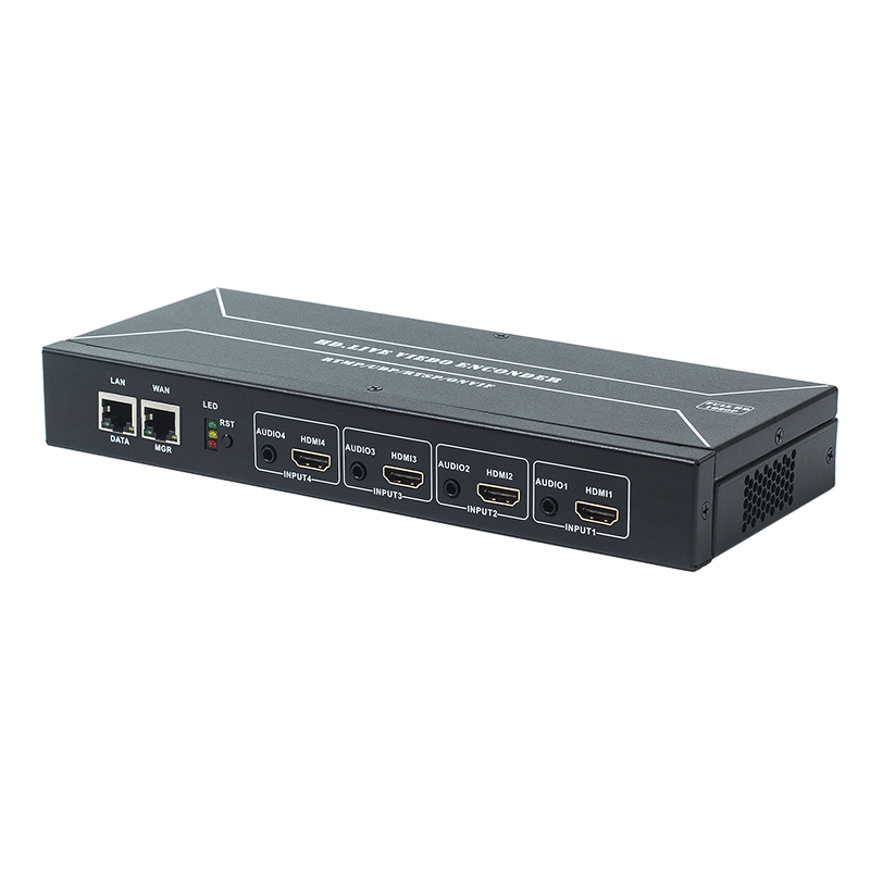 U520L Dual Ethernet 4*HDMI h 264 encoder hd encoders